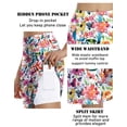 thumbnail image 5 of Pinspark Women' 20" Knee Length Skorts Golf Skirt Tennis Long Skorts Modest Skirts Stretchy Athletic Active Skorts with Pockets, 5 of 6