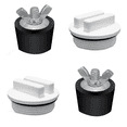 thumbnail image 1 of 2 Pcs 2Inch Piscine Winterizing Plugs Bouchons d'Expansion en Caoutchouc avec 2 Pcs 1,5inch Piscine Filetée Retour Winterizing Plug, 1 of 6