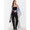 thumbnail image 2 of Chaqueta bomber Allegra K rompevientos con cremallera Gris XL para mujer, 2 of 5