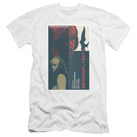 Star Trek Tng Season 6 Episode 17 Premium Canvas Adult Slim Fit 30/1 T-Shirt White