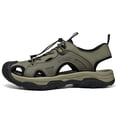 thumbnail image 2 of YOURDIARY Mens Comfort Outdoor Sport Sandals Closed Toe Hiking Walking Beach Water Shoes, 2 of 8