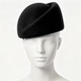 thumbnail image 7 of Hsqqdc Women Vintage Wool Pillbox Fascinator Hat Formal Church Wedding Tea Party Stewardess Cap, 7 of 7