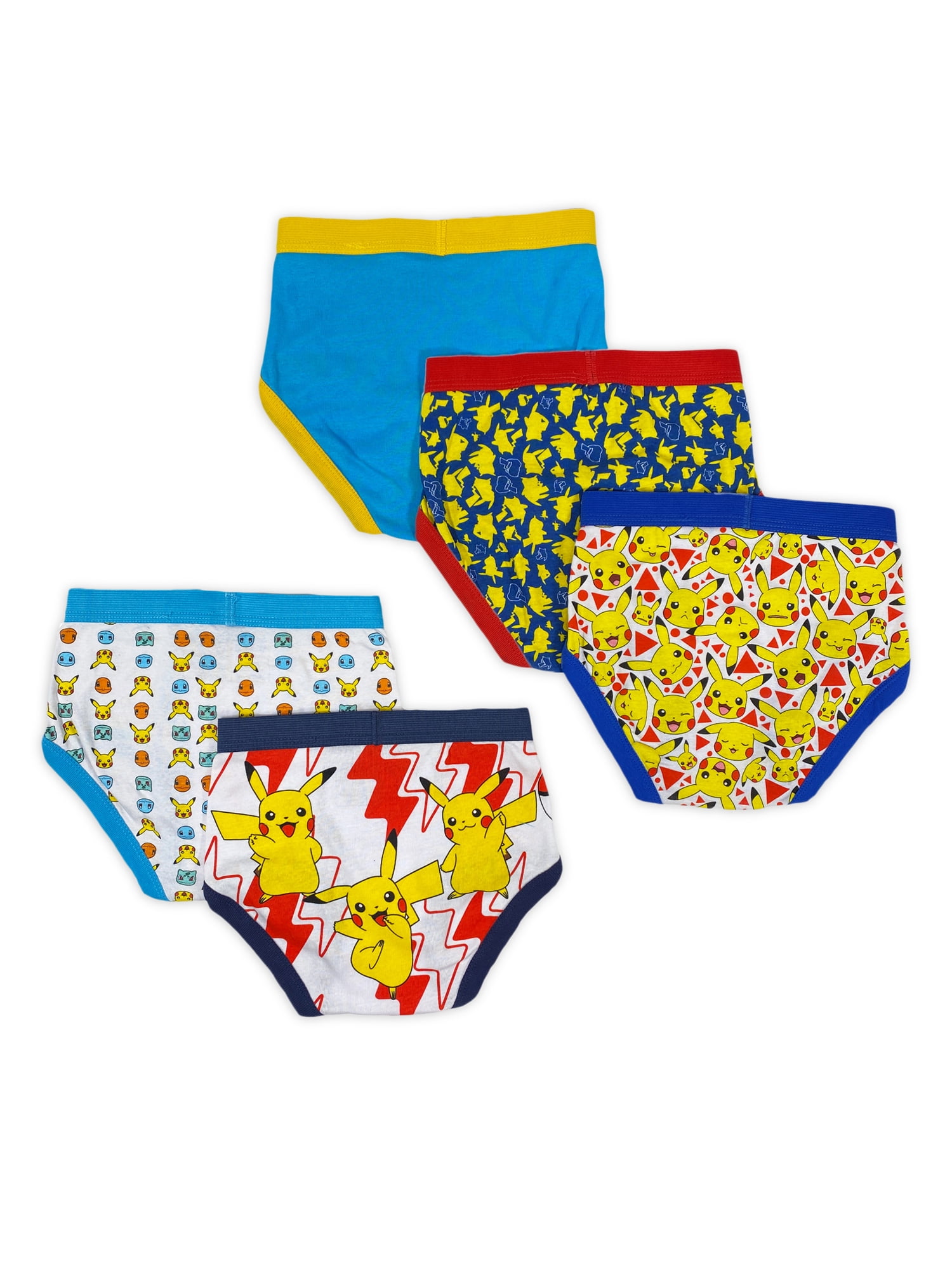 Pokemon Boys Underwear Briefs, 5 Pack, Sizes 4-8