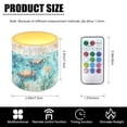 thumbnail image 7 of Kuiaobaty 4 Pieces Flickering Flameless LED Lights Candles Sea Turtle Starfish Grass Compass Battery Powered LED Candles for Valentine Party Wedding Birthday Party Outdoor with Remote, 7 of 7