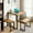 Retro, variant on Aiho 2-Person Dining Table Set with Steel Frame – Kitchen Table & 2 Benches, Space-Saving Design for Small Spaces,Suitable for Restaurant & Living Room Grey
