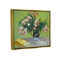 thumbnail image 4 of Stupell Industries Classic Flowers & Books Botanical & Floral Painting Gold Floater Framed Canvas Art Print Wall Art, 31 x 25, 4 of 10