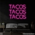 thumbnail image 3 of Glowneon Tacos Neon Sign, Tacos Led Sign, Mexican Food Led Sign, Tacos Decor Store, Kitchen Art, 3 of 5