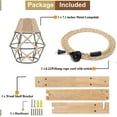 thumbnail image 5 of Lámpara de pared con cable enchufable - Apliques de pared con enchufe, lámparas colgantes de estilo rústico que se enchufan a la pared, lámpara de pared rústica, 5 of 5
