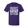 thumbnail image 2 of Wild Bobby, Best Papa Ever, Father's Day, Men Graphic Tee, Purple, Small, 2 of 4