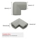 thumbnail image 2 of Protector de esquina de borde de escritorio Uxcell, tira de cojín suave, protector de borde de muebles de espuma gris, 6 piezas, 2 of 7