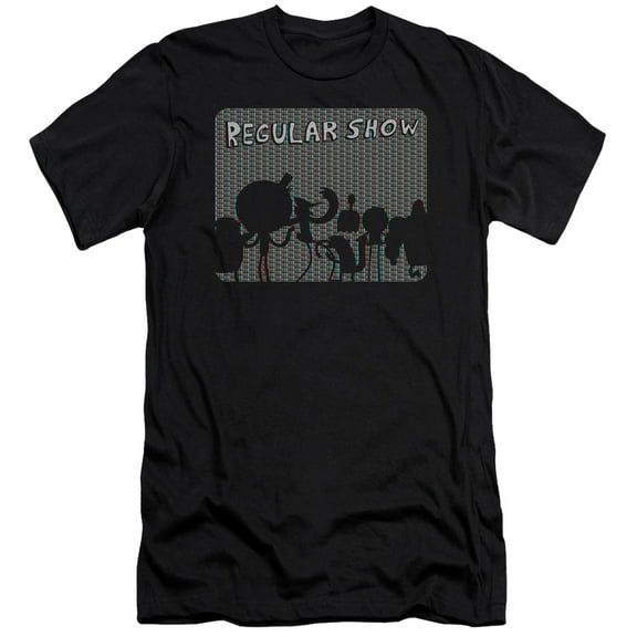 Regular Show RGB Group S/S Adult 30/1 T-Shirt Black