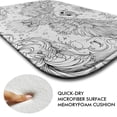 thumbnail image 4 of Owl 705 Non-Slip Memory Foam Bath Rug: Absorbent, Quick-Dry, Machine Washable, Soft & Comfortable - S, 4 of 7