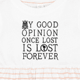 thumbnail image 4 of Inktastic Jane Austen Good Opinion Quote Girls Baby Dress, 4 of 5