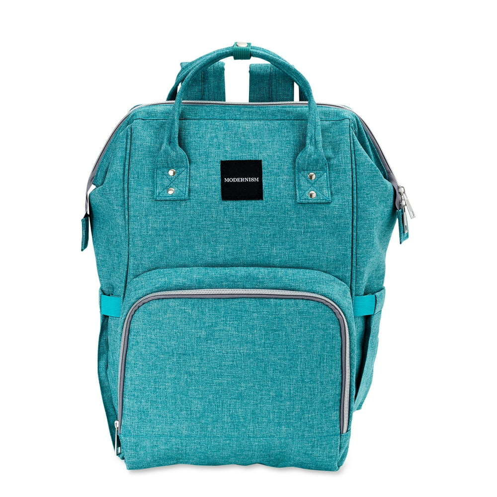 Teal MODERNISM Backpack Diaper Bag