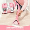 thumbnail image 4 of SUXIANGVAC Portable Carpet and Upholstery Spot Cleaner Machine, 30Kpa Powerful Suction with 5 Cleaning Tools, 17oz Cleaning Solution, Lightweight Compact Design, Deep Clean for Car, Home, Pink, 4 of 9