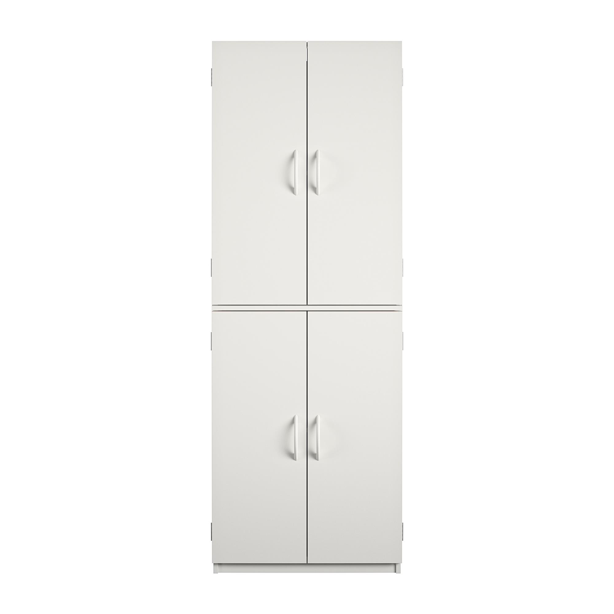 Mainstays 4-Door 5-Foot Storage Cabinet with Adjustable Shelves, White Stipple - image 5 of 17