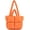Orange, variant on Kukuzhu Puffer Tote Bag for Women, Soft Fluffy Handbags Purse Light Down Cotton Padded Quilted Tote Bag