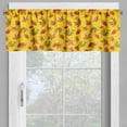 thumbnail image 2 of Ambesonne Burnt Orange Window Valance, Fall Forest Leaves, 54" X 12", Mustard and Multicolor, 2 of 5