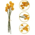 thumbnail image 5 of 30Pcs Fake Billy Balls,Craspedia Globosa Benth,Artificial Billy Ball Flowers,Boho Flower Bouquet Floral Arrangements,for Wedding Party DIY Crafts Home Decor (Golden), 5 of 8
