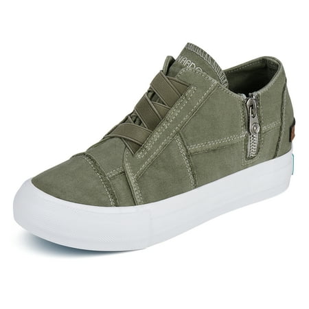 

JENN ARDOR Women Hidden Wedge Platform High Top Canvas Sneakers