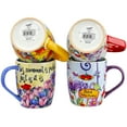 thumbnail image 2 of 18 oz Cup Set, Set of 4 Assorted Designs, 2 of 8