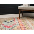 thumbnail image 2 of Unique Loom Sedona Tapis Moderne Vintage Surteint 5 Pieds x 5 Pieds Rond Multi/Beige, 2 of 2
