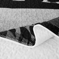 thumbnail image 5 of Manfei Retro Bear Bed Spread Queen, Western Farmhouse Queen Coverlet Set, Gray Black, Black Reversible, 3-Piece, 1 Quilt and 2 Pillowcases, 5 of 7