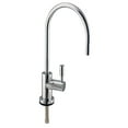 thumbnail image 6 of Westbrass 11" Contemporary 1-Lever Cold Water Dispenser Faucet Kit with Under Sink In-line Filter System, Kitchen Sink Strainer & Disposal Trim Set, Polished Chrome, 6 of 14