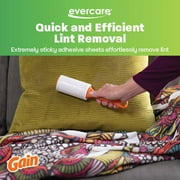 Evercare Gain Scented Lint Roller Twin Pack, 90 Sheets Per Roll, 180 Total Sheets, Ergonomic Handle