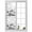 Gray, variant on Summer Tropical Leaves Window Privacy Film, Green Palm Trees Botanical Static Cling UV Sun Blocking Heat Control Window Tint Day and Night, Non-Adhesive One Way Windows Privacy Cover 35.4''x78.7''