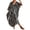 Black, variant on Women's Flowy Beach Cover-Up Dress Swimsuit Bikini Outerwear Lightweight Chiffon Swimsuit Cape for Tropical Vacation Swimwear,Black One Size