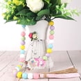thumbnail image 4 of Easter Wood Bead Garland Easter Tiered Tray Decoration Hanging Garlands Easter Egg Shaped Wooden Farmhouse Beads Garlands for Home Easter Holiday Party, 4 of 4