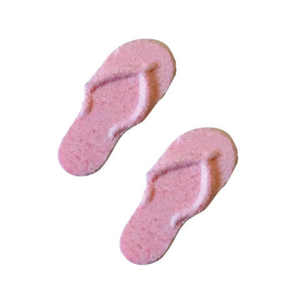 Boston America Flamingo Hard Candy Flip Flop Shaped Tin Strawberry Flavor Pink 12 Count 6 Oz