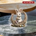 thumbnail image 5 of Rotating acrylic display featuring a realistic bunny on an Easter Crescent holding intricately detailed Easter eggs in ultra high definition against a white background, 5 of 8