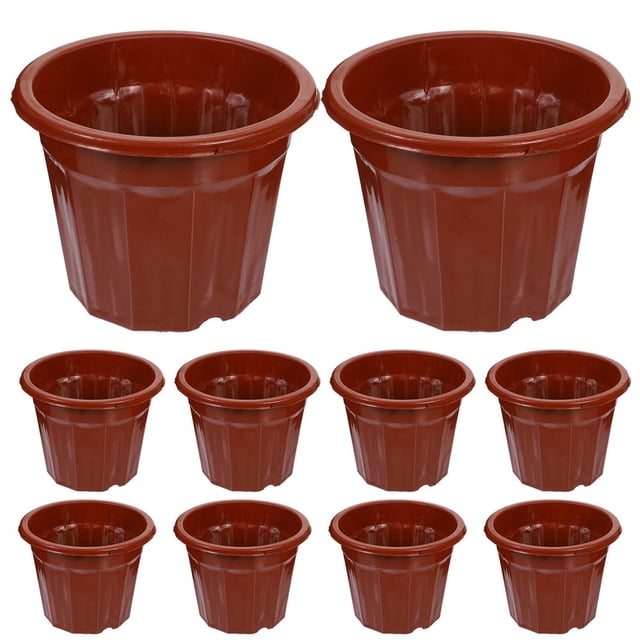 LNGOOR 25 Pcs Pots de Plantation Jardinière d'Intérieur Arrosoir Suspendu pour Plantes Rouge