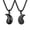 Black, variant on VNOX Stainless Steel Black Bagua Pendant for Men with White CZ Accent, Necklace Charm Gift, Chain Not Included
