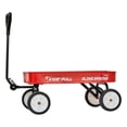 thumbnail image 3 of VEVOR Pull-Along Wagon for Kids, 39 inch Toddler Wagons, Supports up to 176 lbs, All-Terrain Wagons with Handle, Utility Wagon Cart Birthday Present for Kids Gardening Beach Camping, Red, 3 of 9