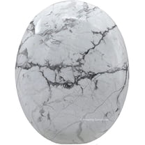 Howlite Crystal Palm Stone