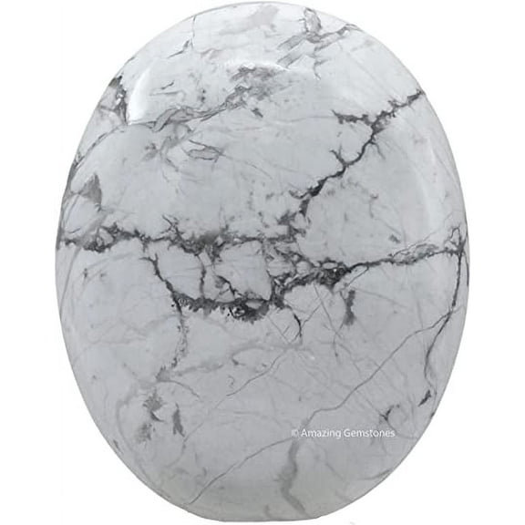 Howlite Crystal Palm Stone