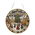 thumbnail image 3 of Qwtwty Christmas Gifts Colorful Christmas Tree Disc Acrylic Pendant with Iron Chain, 3 of 4