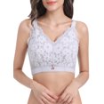 thumbnail image 1 of Women Lace Bra See through No Underwire Thin Plus Size Bras, 1 of 5