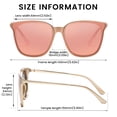 thumbnail image 3 of Gafas de sol DUCO Polarizadas Oversize W016 para Mujer con Montura Dorada, 3 of 5