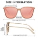 thumbnail image 3 of Gafas de sol DUCO Polarizadas Oversize W016 para Mujer con Montura Dorada, 3 of 5