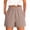 Camel, variant on JoveMarine Shorts for Women Trendy Summer, Casual Shorts for Women Elastic High Waist - Wide Leg Solid Color Beach Vacation, Breathable Flowy Cute for Poolside Resort,Wine S