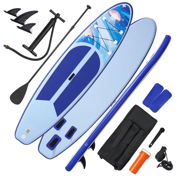 Naipo 10.6ft Inflatable Stand Up Paddle Board with Premium SUP Accessories Set Bi-Action Pump(10 Mins Inflate) 330 lbs for 2-3 People for Adults & Youth & Beginners
