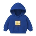 thumbnail image 3 of GiLiling Toddler Boys Cute Pullover Hoodie Sweatshirt, Long Sleeve Top for Girls and Baby, Soft Kids Outwear (Blue, 4-5 Years), 3 of 6