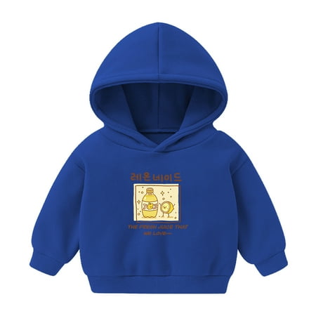 

Tops Boys Infant Cartoon Pullover Hoodie Sweatshirt Toddler Girls Baby Girls Tops