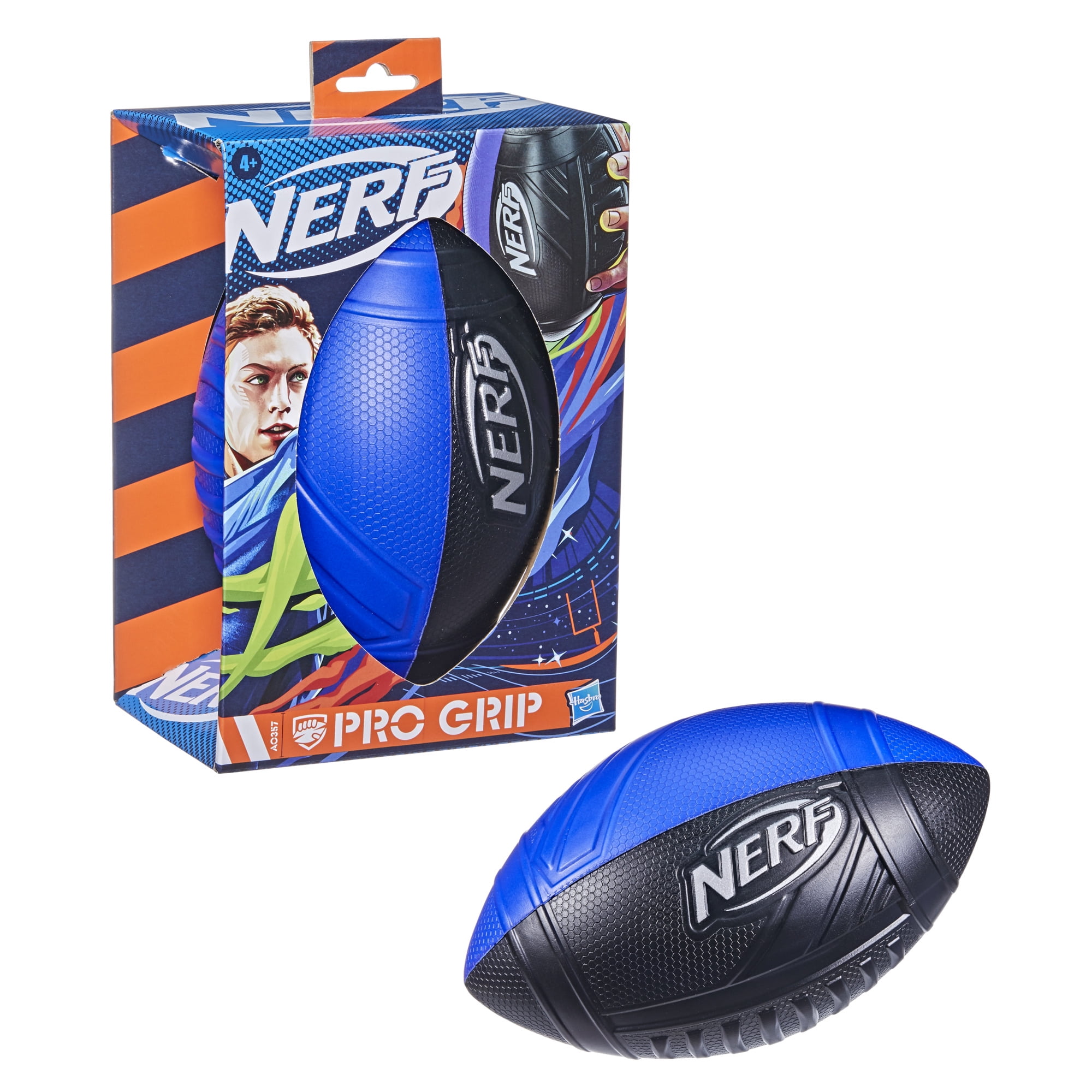 Details about   NERF Pro Grip Football Classic Foam Ball Easy to Catch and Throw Feb.1,21 New