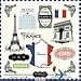thumbnail image 2 of Scrapbook Customs - 12 x 12 Cardstock Stickers - France Sightseeing, 2 of 2