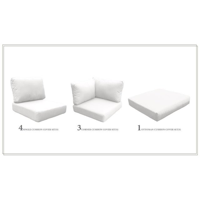 Coussin Haut pour BARBADOS-10b en Voile Blanche